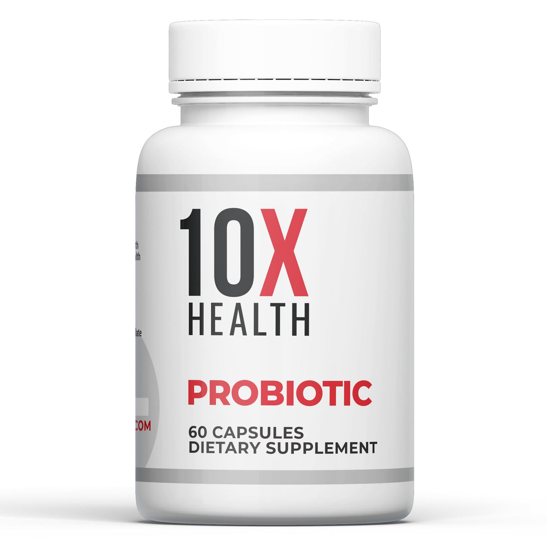 10X Health Probiotics - Immune Support Supplement & Probiotics for Digestive Health w/Lactobacillus Acidophilus, Rhamnosus & Bifidobacterium Longum, Dietary Supplements w/Essential Enzymes (60 Caps)