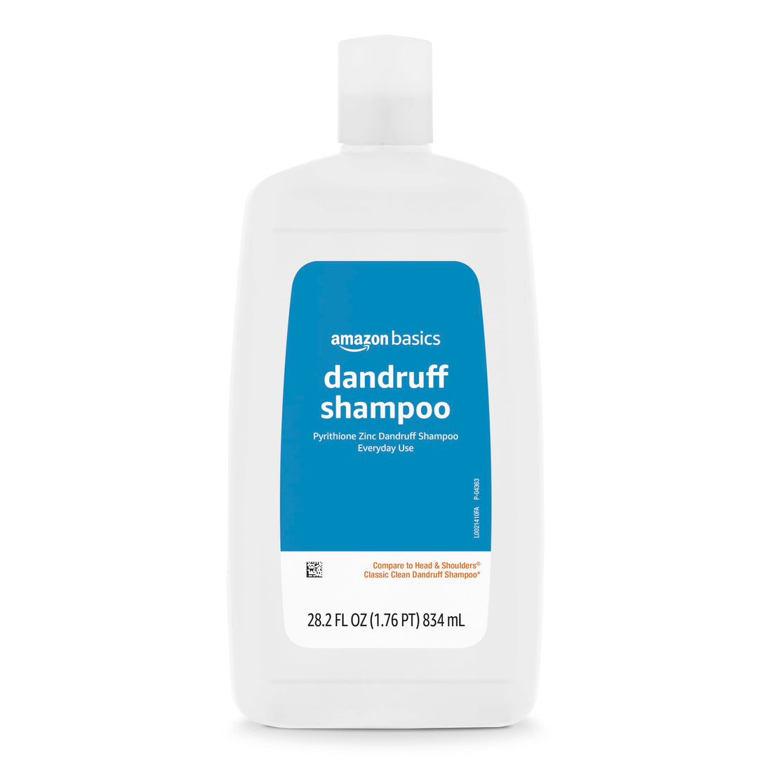 Amazon Basics Dandruff Shampoo for Normal to Oily Hair, 28.2 Fluid Ounces, 1 Pack