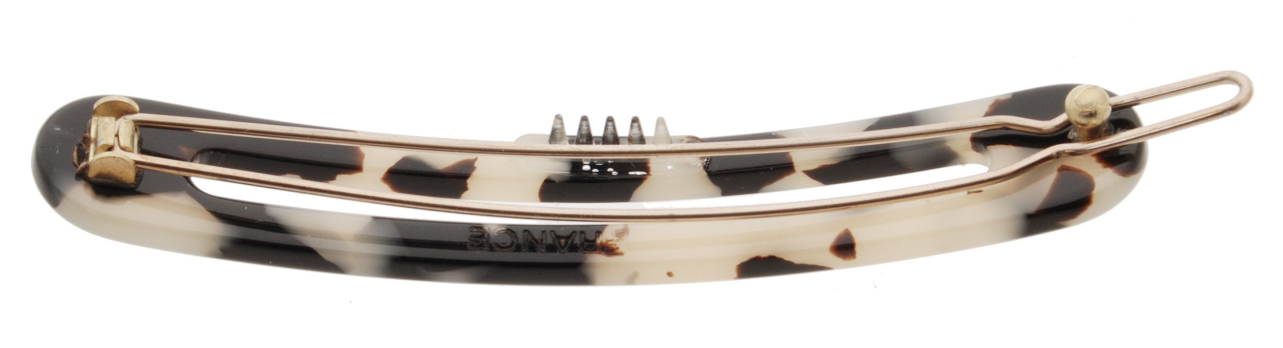 Ivory Tokyo : France Luxe Cutout Oblong Tige Boule Barrette - Ivory Tokyo