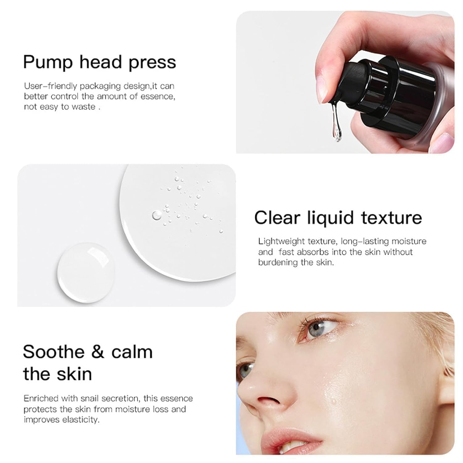 GOCAYRRY Advanced Snail Mucin 96% Power Repairing Essence, Snail Mucin 96% - Anti-Aging Serum, With Snail Secretion Filtrate For Dull (01)