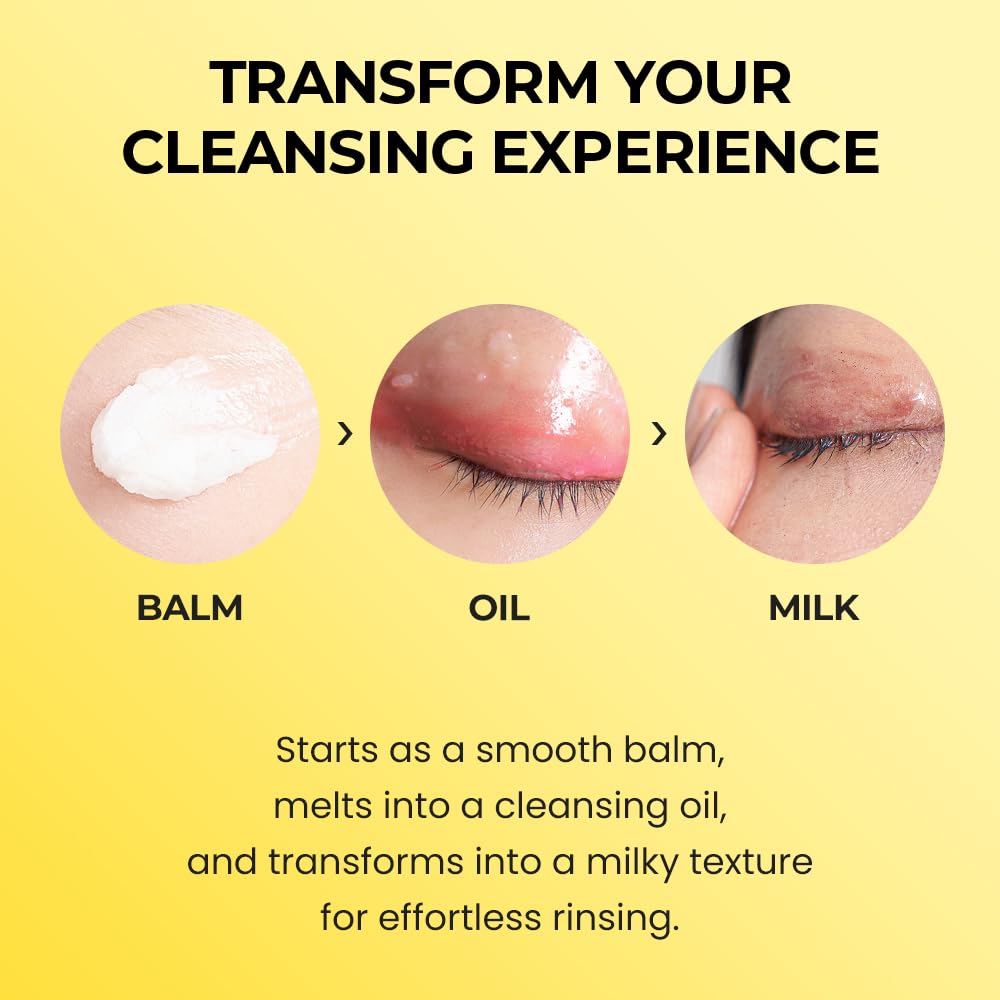 SKIN&LAB] Porebarrier Face Cleansing Balm | Eyelash Extension-Safe Cleanser | Vegan Makeup Remover for Waterproof Makeup | Balm to Oil to Milk | Gentle for | Made in Korea | 3.38 Fl Oz
