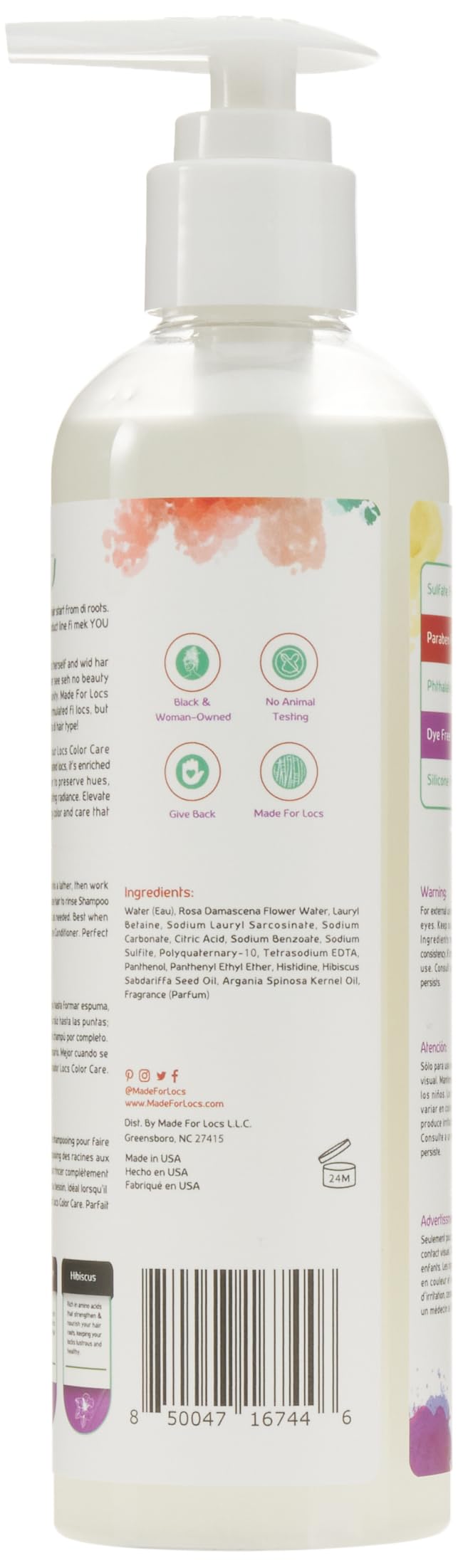 Made For Locs Castile Shampoo| 8 oz, No Dilution Needed, Natural Hair Clarifying Shampoo for Locs & Dreadlocks, 8 oz