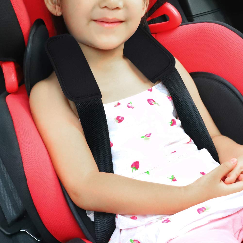 Accmor Car Seat Strap Covers for Baby Kids, Car Seat Strap Covers Shoulder Pads, Soft Seat Belt Covers for All Car Seats, Pushchair, Stroller