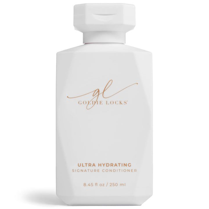 Goldie Locks Ultra Hydrating Signature Conditioner, Safe for Extensions & Color Treated Hair, Moisturizing, Revives Split Ends, Protects Against Dryness, Frizz, Adds Shine & Hydration, 8.45 fl oz