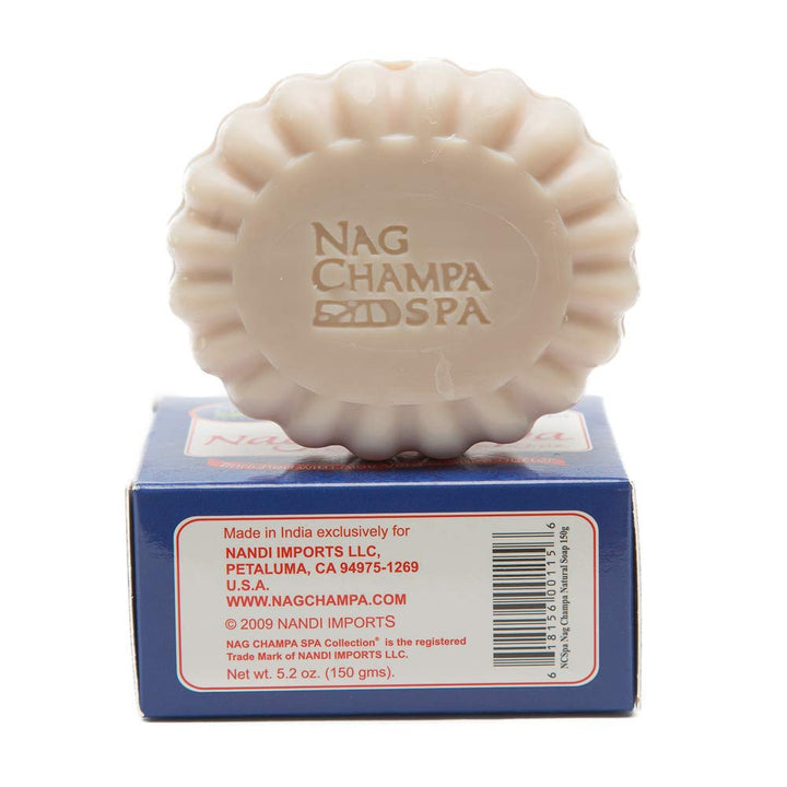 NAG CHAMPA NATURAL SOAP - 6 Bars- 5.2 Oz.(150 gms ea.) BY NAG CHAMPA SPA