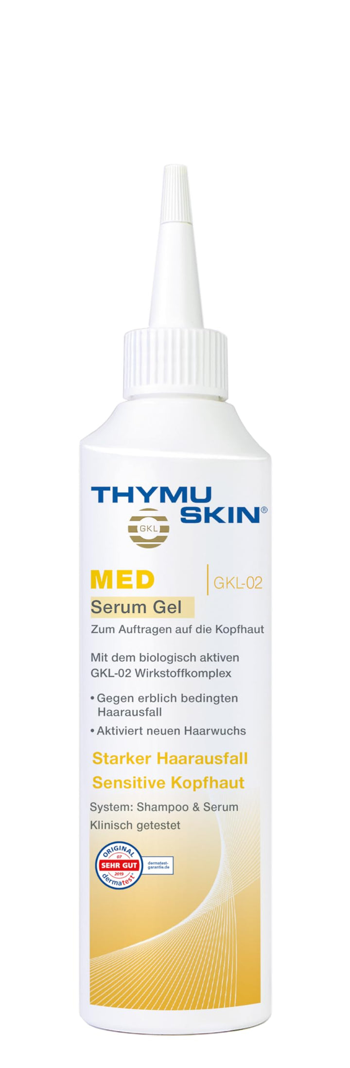 THYMUSKIN Med - Hair Care Peptides Serum (Step #2) for Hair Growth Due to Hair Loss - for Sensitive Hair and Scalp Conditions Where Balding is Already Present