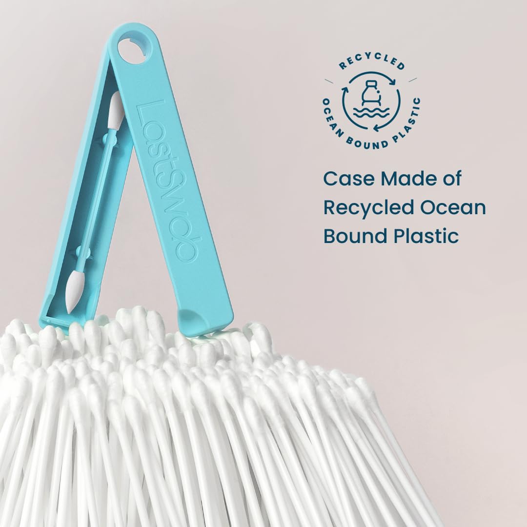 LastSwab Beauty Krill Peach | Reusable Cotton Buds for Make up removal | Environmentally Friendly Q-tip - Cotton Swabs | Original Kickstarter Produt