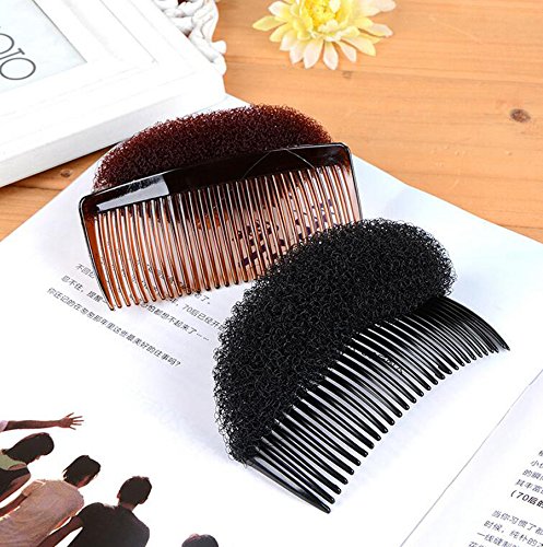 2PCS Long 3.3inch Hair Decoration Comb Sponge Foam Hair Volume Bump it up Insert Hair Base Styling.