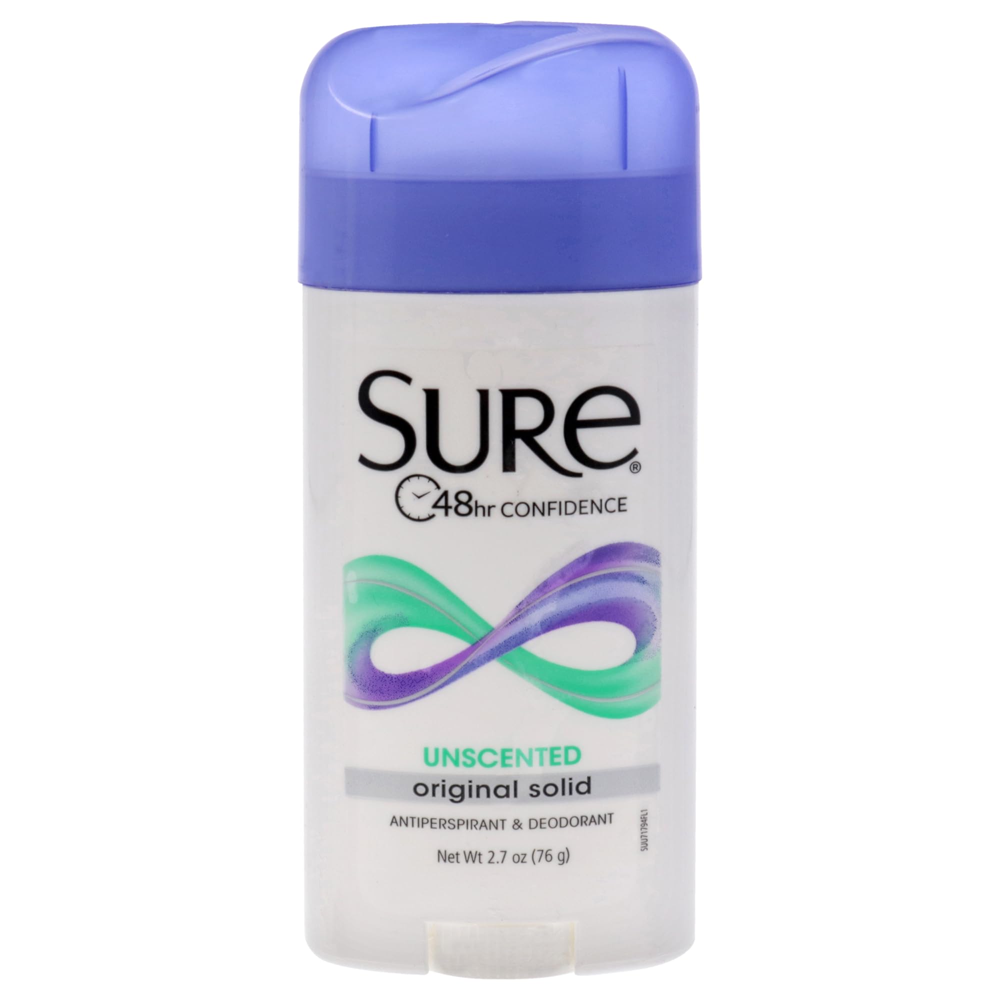Sure Original Solid Unscented, Anti-Perspirant Deodorant 2.70 oz (Pack Of 6)