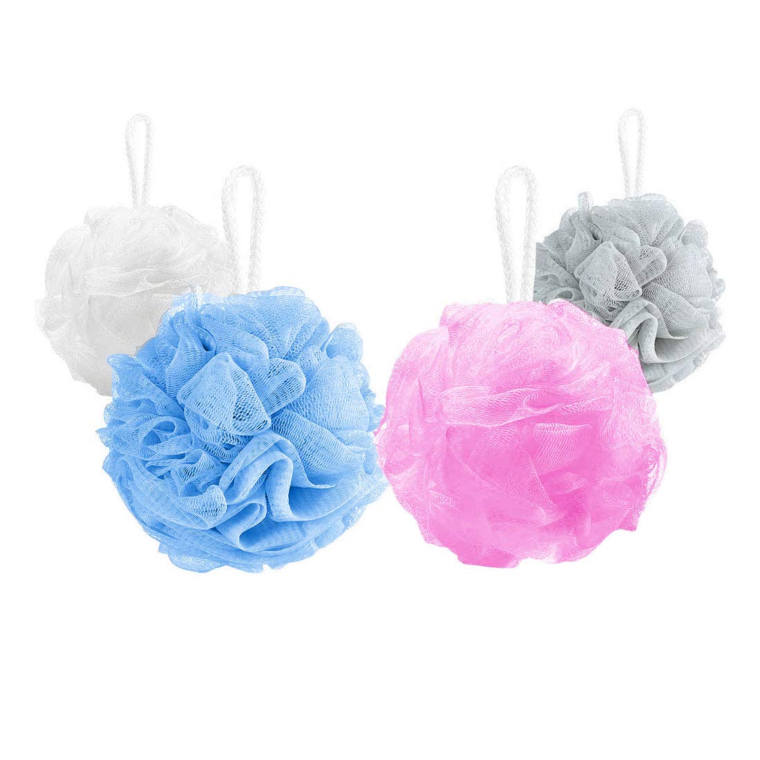 10 Pack of Bath Loofah Shower,Sponge Pouf Body Scrubber Exfoliator Scrubber Ball,Mesh Bath and Shower Sponge for Kids Women Men Body Wash Bathroom
