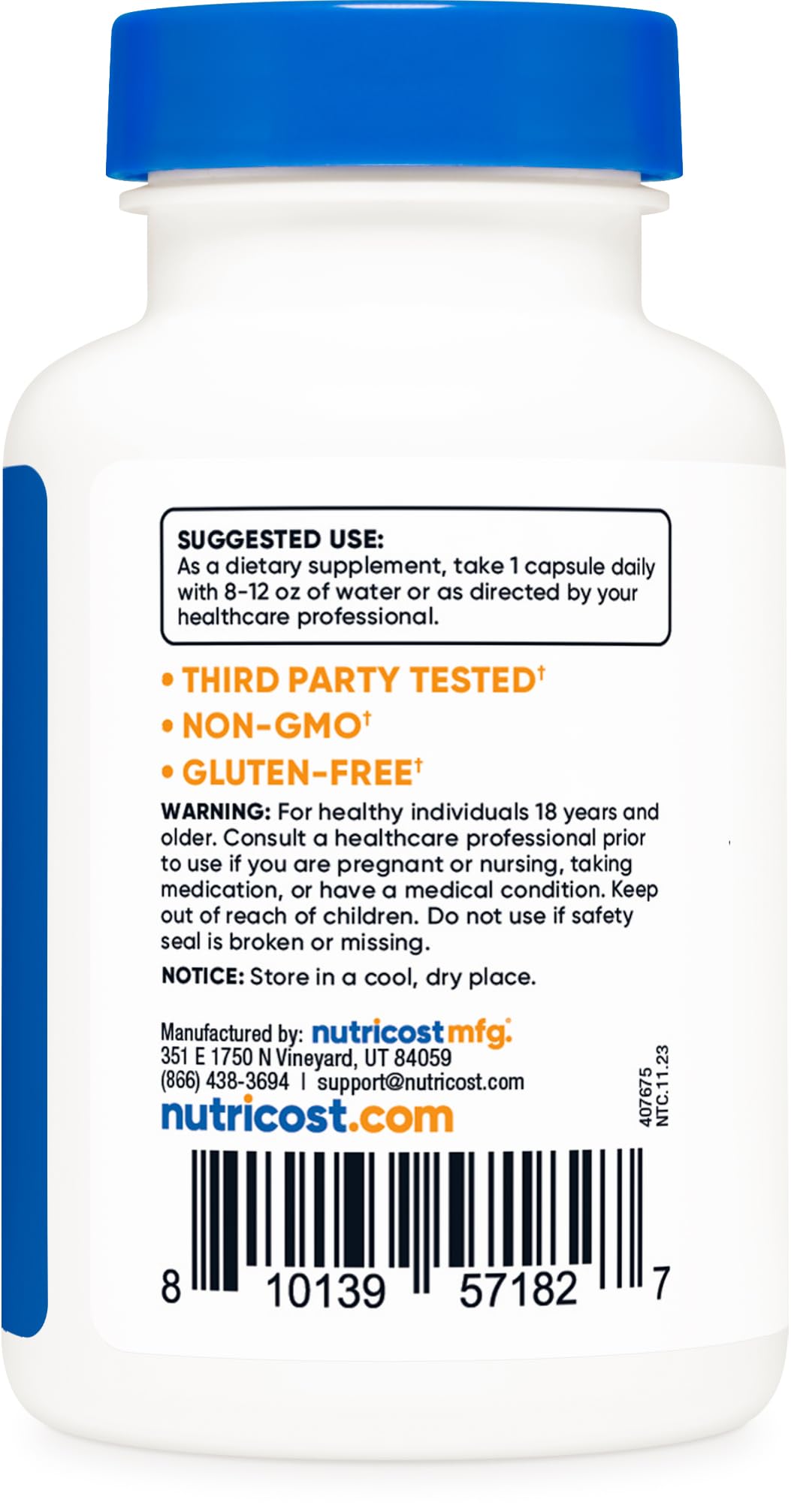 Nutricost L-Methylfolate 15mg, 120 Capsules (5-MTHF) - Vegan, Non-GMO, Gluten Free