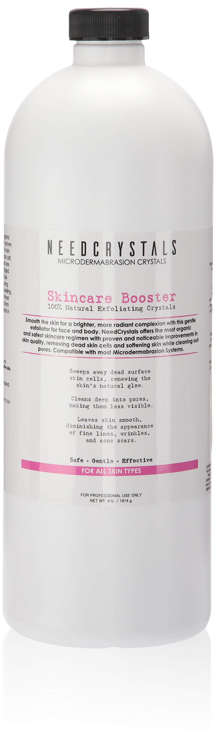 Microdermabrasion Crystals (4 lb, 120 Grit) All-Natural Rejuvenating Skin Face Exfoliator Treatment for Dull or Dry Skin, Wrinkles, Blemishes, Acne Scars & More by NeedCrystals