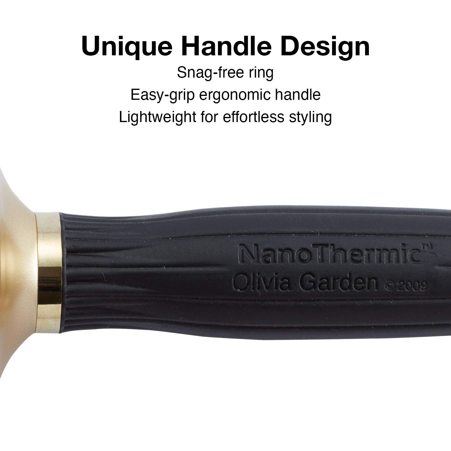 Olivia Garden NanoThermic Ceramic + Ion Hair Brush - 50th Anniversary Special Edition NT-34G (1 1/4)