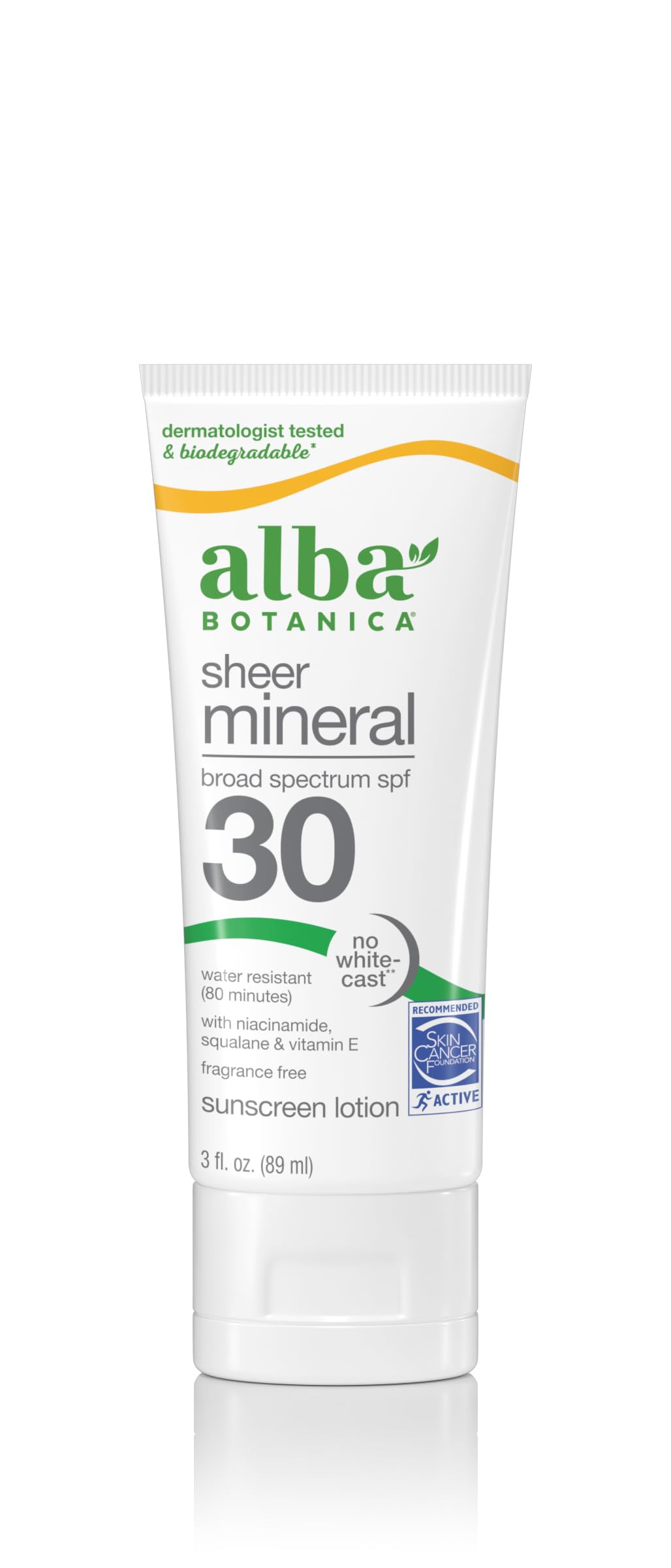 Alba Botanica Sunscreen Lotion, Sensitive Mineral, SPF 30, Fragrance Free, 3 oz