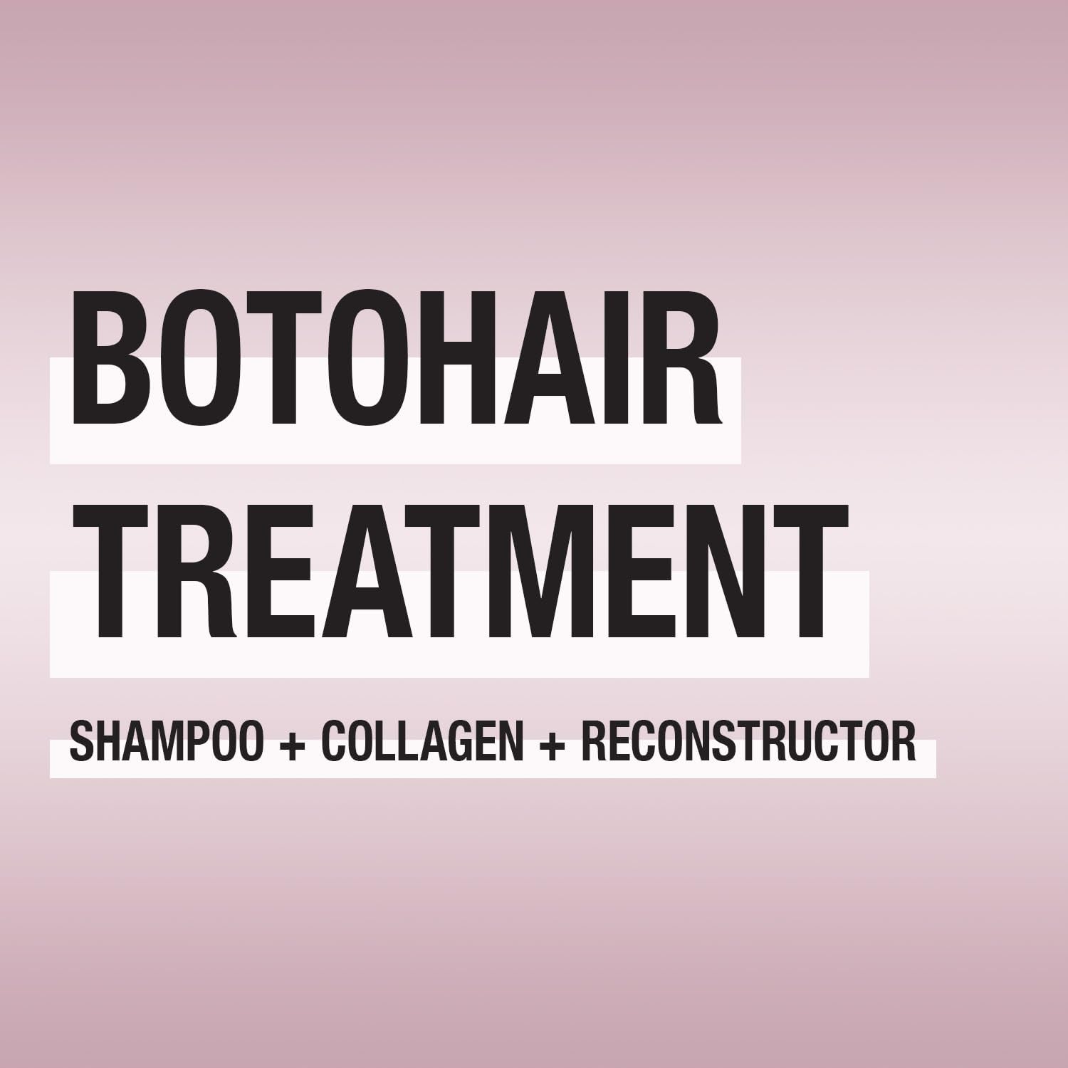 Inoar – BotoHair Deep Cleansing Shampoo, Collagen Soothing System and Reconstructor Balm, Vegan Hair Product, Anti Frizz, Keratin, Reduce Volume (33.8 Ounces, 3 Bottles)