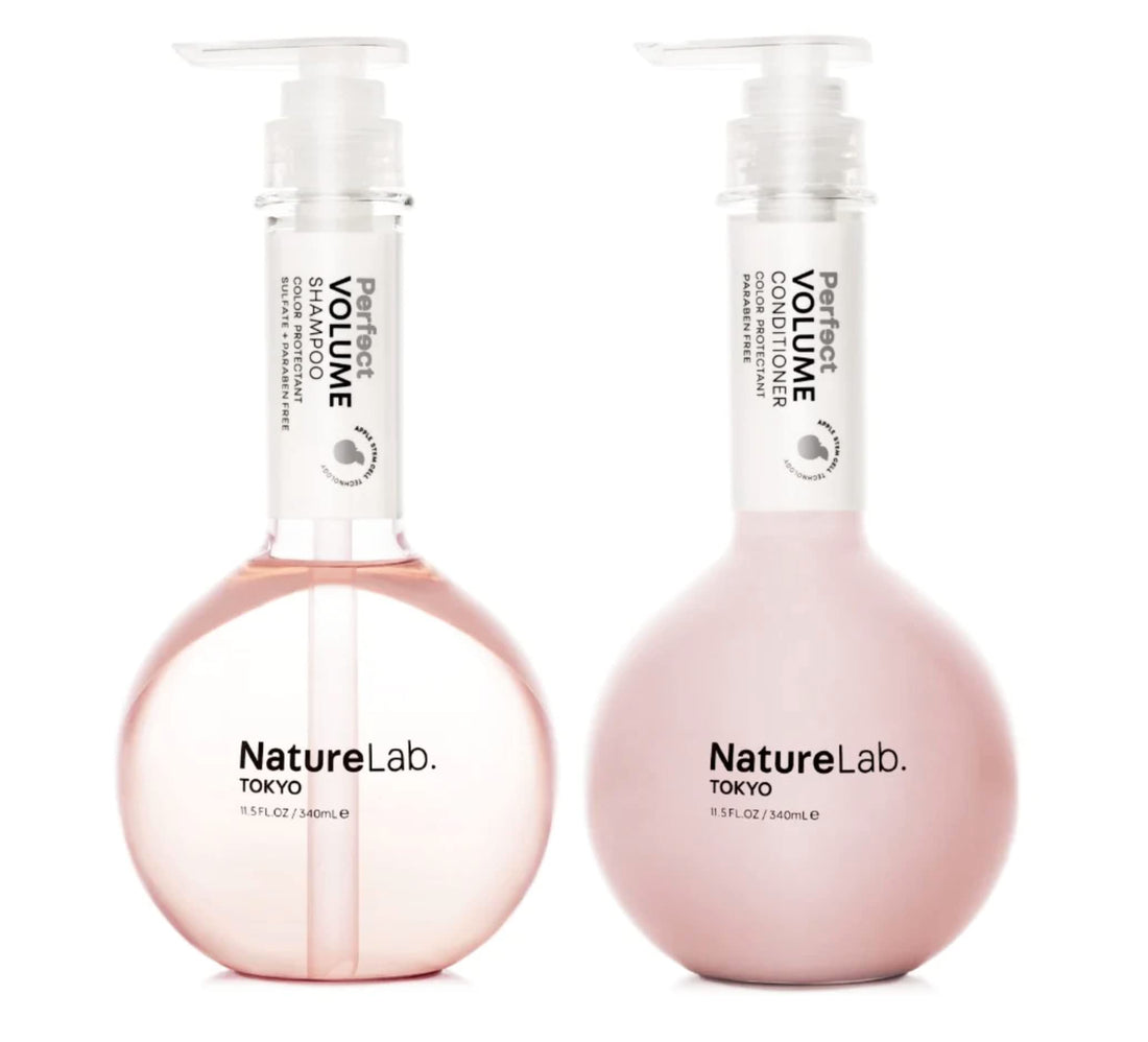 NatureLab. TOKYO Perfect Volume Shampoo & Conditioner Duo: Weightless Frizz Control for Smoother, Healthier Hair and Scalp I 11.5 FL OZ Each | $38 VALUE