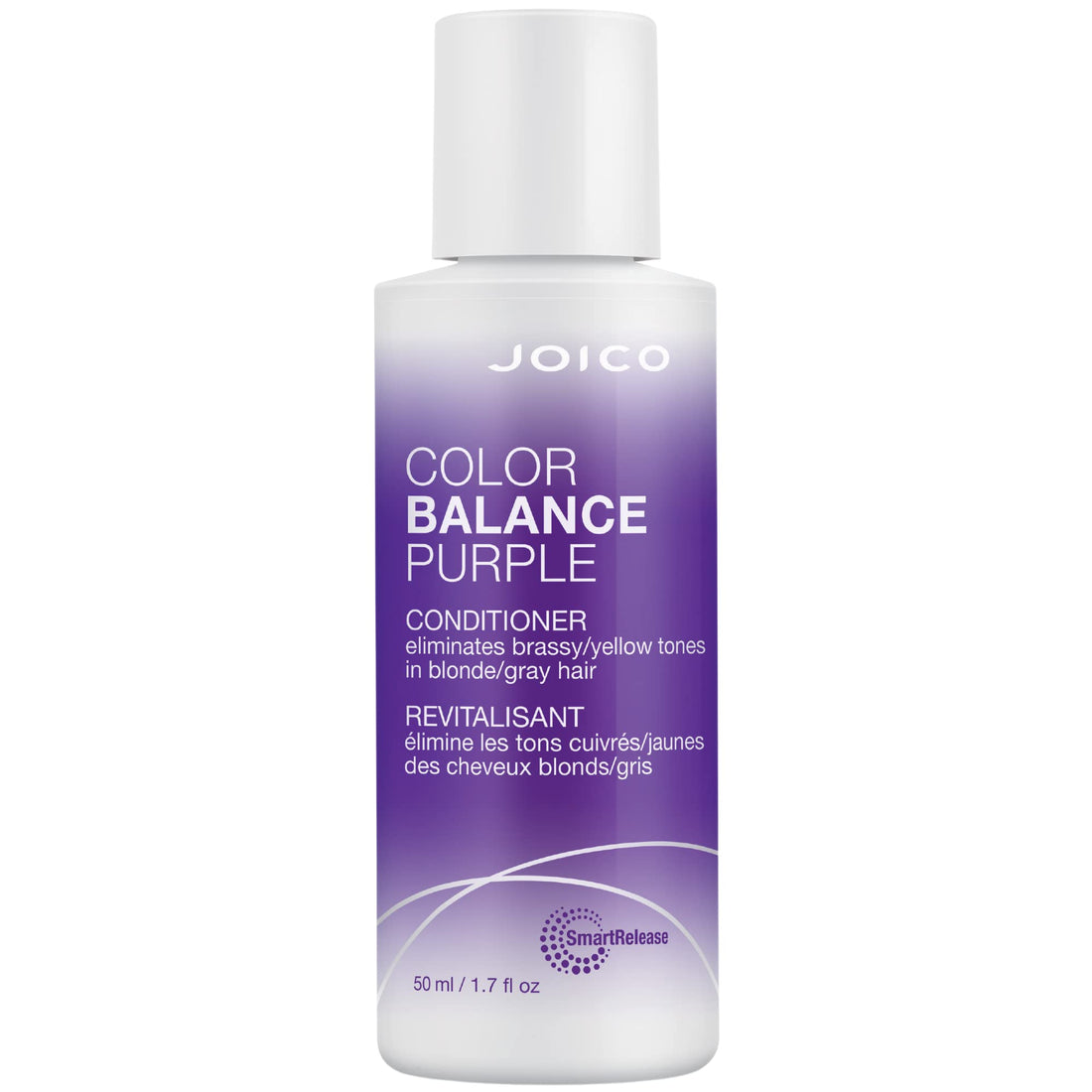Joico Color Balance Purple Conditioner | Eliminate Brassy and Yellow tones | Repair and Protect Color-Treated Hair | For Cool Blonde or Gray Hair, 1.7 fl. oz.