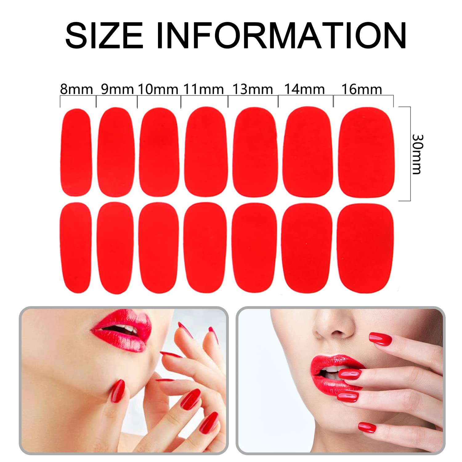 SILPECWEE 280 Pieces 20 Sheets Solid Color Nail Polish Strips Nail Stickers Full Nail Wraps for Women Self Adhesive Nail Art Stickers with 1pc Nail File