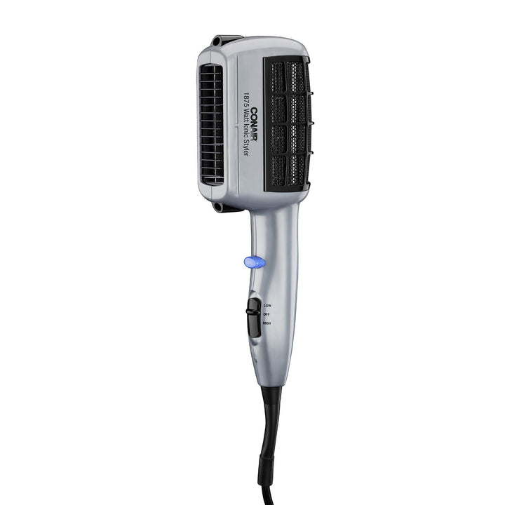 Conair 1875 Watt 3-in-1 Styling Hair Dryer with Ionic Technology, One Step Style and Dry, 3 Attachments to Detangle / Straighten / Volumize