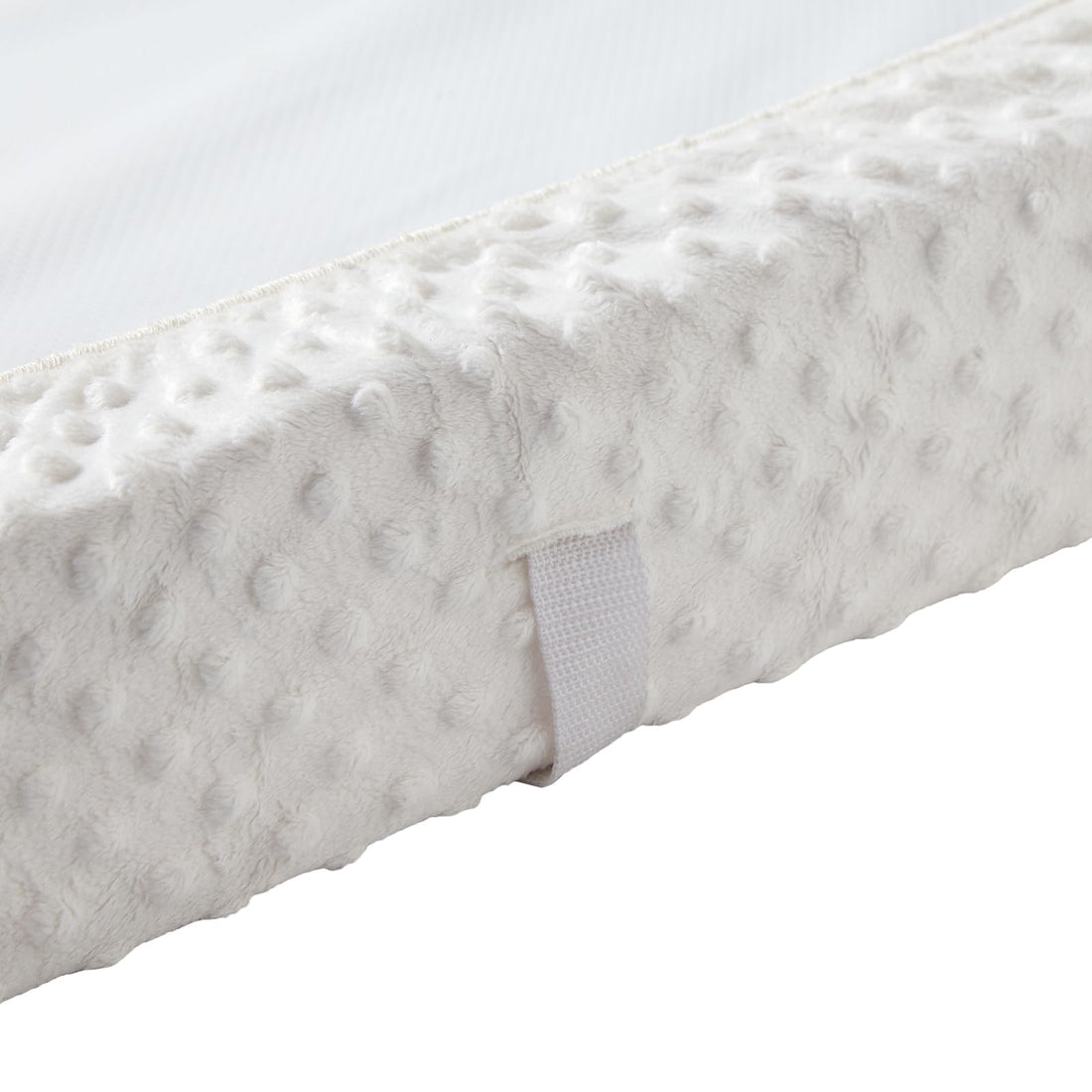 Baby Changing Pad Cover, Super Soft Plush Dot Diaper Changing Table Covers for Baby Girls and Boys, Ultra Comfortable, Diaper Changing Cloths for Babies, Fit 32/34'' x 16 Pad (White)