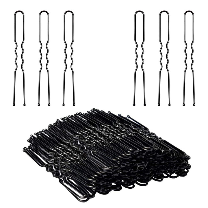 Bun Hair Pins, IKOCO 80pcs U Shaped Hair Pins for Women with Storage Box, Golden, 2.4 inch
