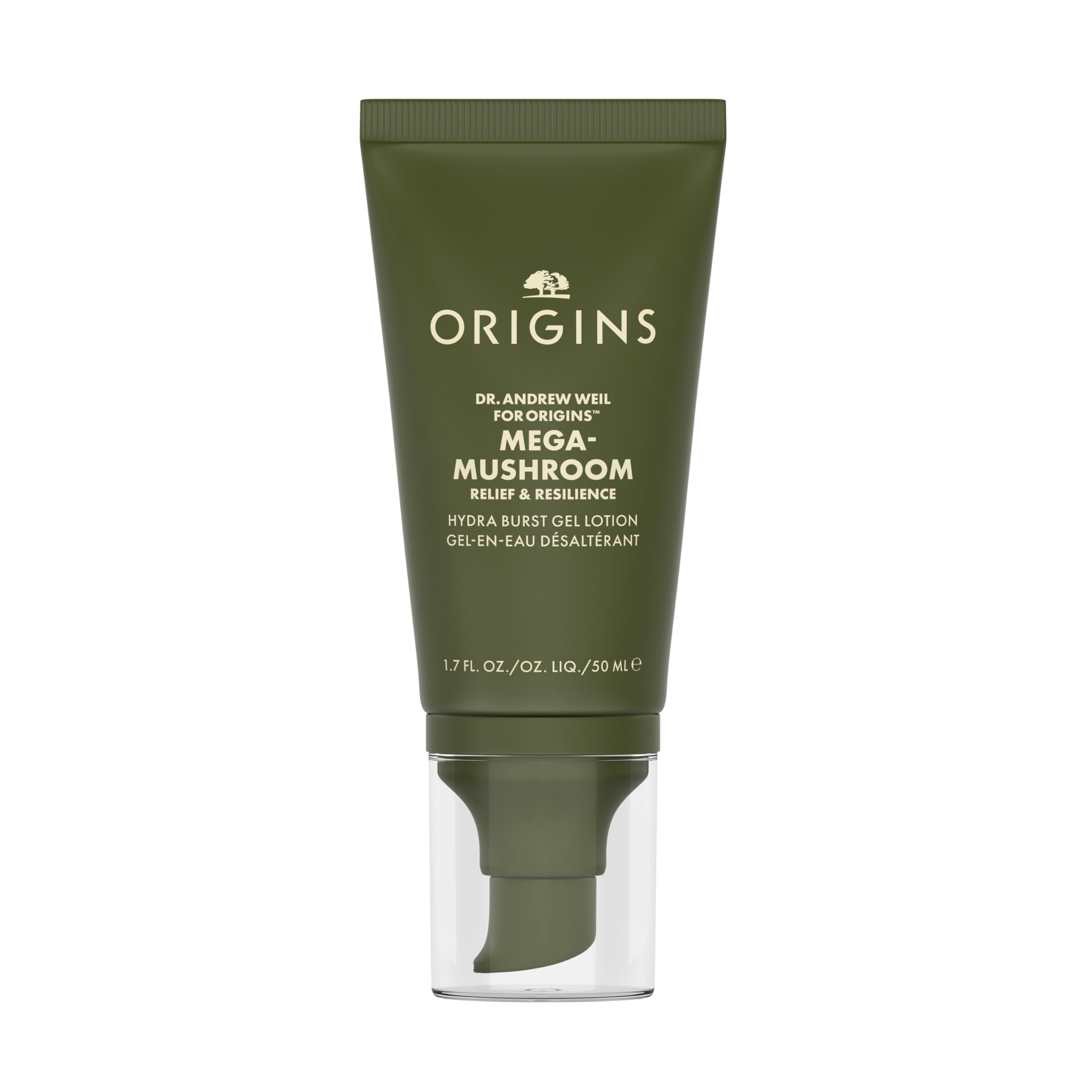 Origins Mega-Mushroom Hydra Burst Lightweight Moisturizer | Reduces Visible Redness | With Niacinamide & Reishi Mushroom, 1.7 Fl Oz