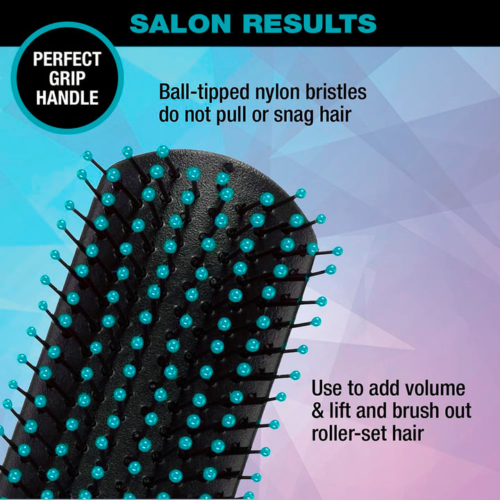 Conair Salon Results Detangling Hairbrush - For Men and Women, All Hair Types with Nylon Bristles