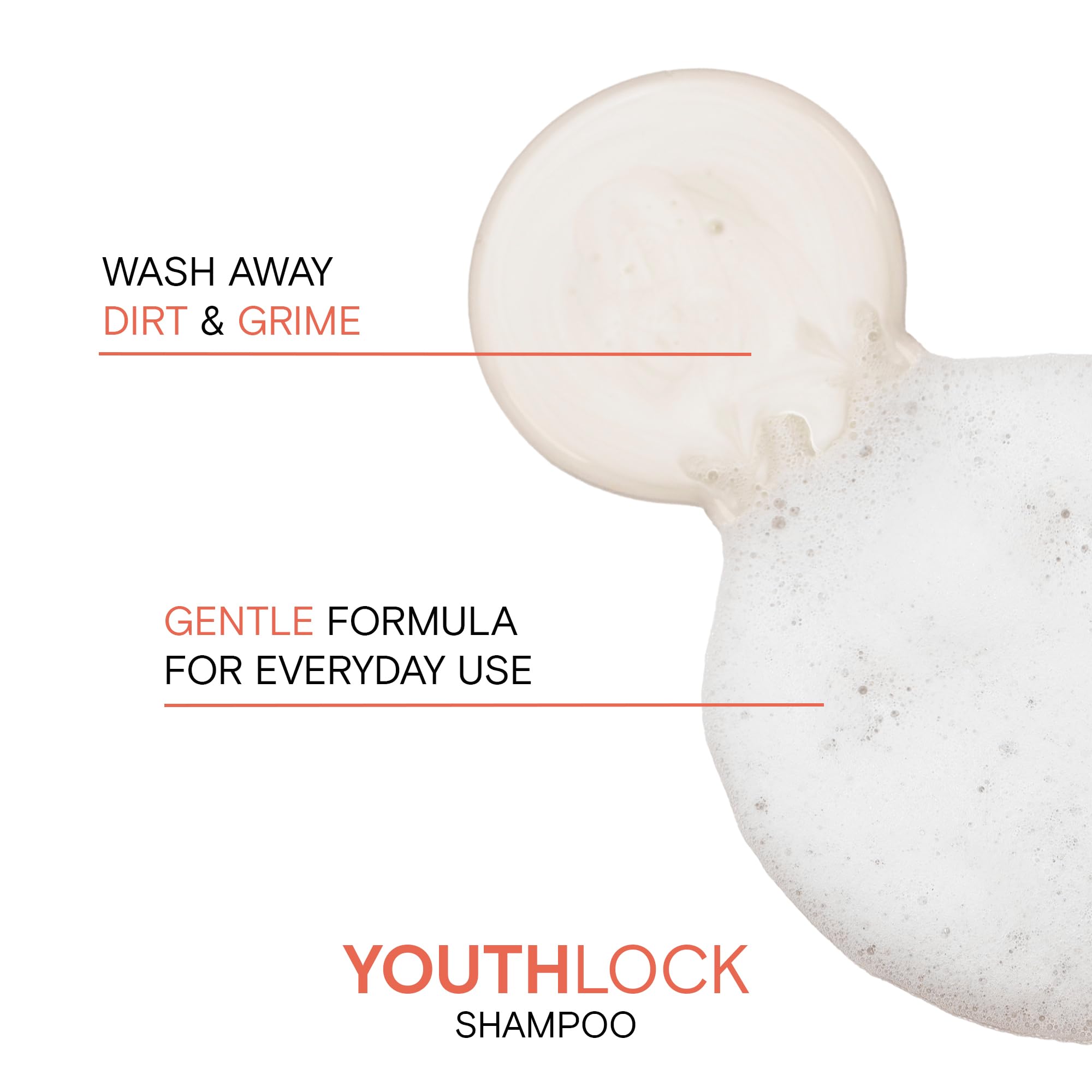 Joico YouthLock Shampoo Formulated With Collagen | Youthful Body & Bounce | Reduce Breakage & Frizz | Soften & Detangle Hair | Boost Shine | Sulfate Free | With Arginine | 10.1 Fl Oz