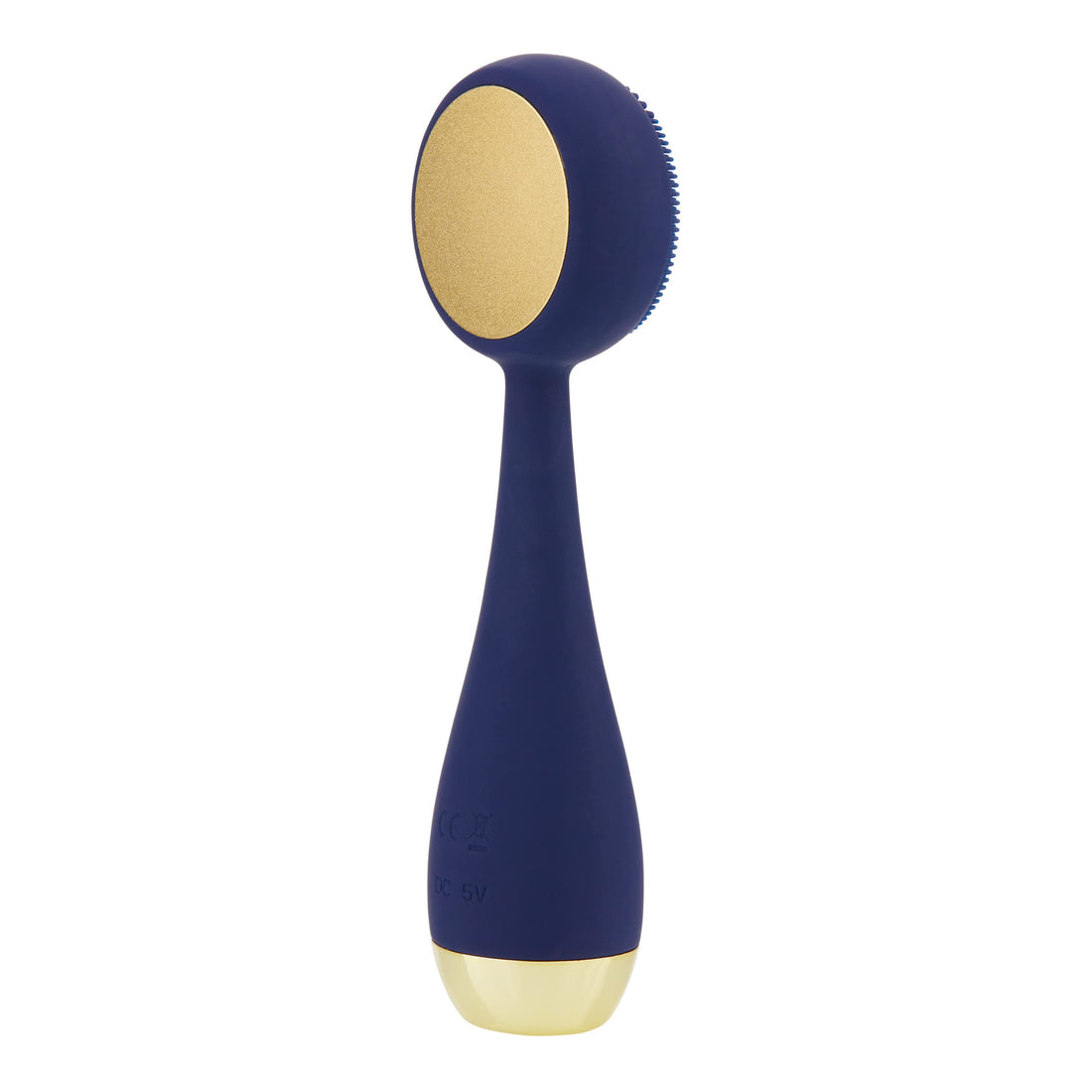 PMD Clean Pro - Smart Facial Cleansing Device with Silicone Brush & ActiveWarmth Anti-Aging Massager - Waterproof - SonicGlow Vibration Technology - Lift, Firm, and Tone Skin on Face and Body - Navy
