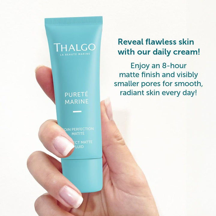 Thalgo Perfect Matte Fluid - Daily Moisturizer for Oily Skin with Long-Lasting Shine Reduction - 40ml