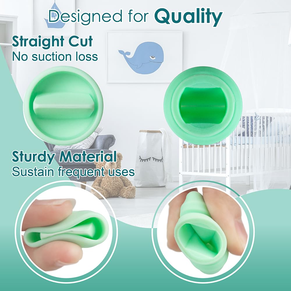 Nenesupply 4pc Duckbill Valves Compatible with Elvie Stride Pump Parts Replacement Parts Breast Pump Parts Momcozy Tsrete Wearable Pumps Spectra CaraCup Not Original Elvie Pump Parts Accessories