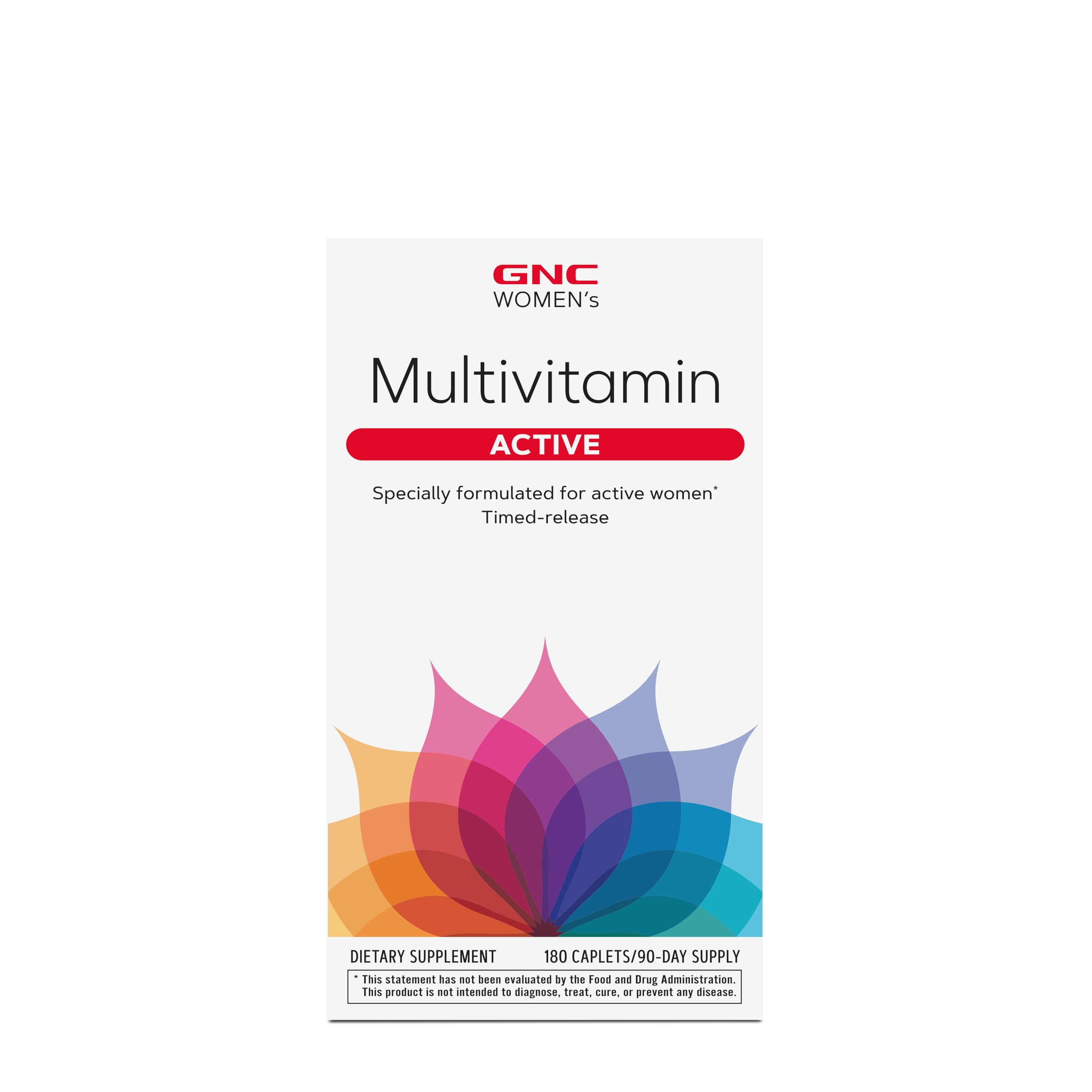 GNC Women's Active Multivitamin | Energy Production, Bone Health, and Overall Wellness | 180 Count