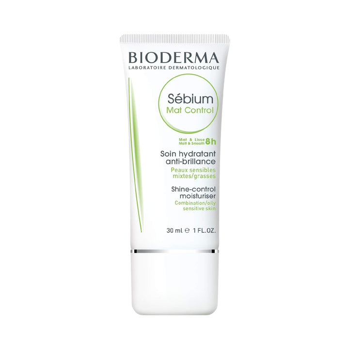 Bioderma Sébium Mat Control Cream, Mattifying and Moisturizing Daily Cream for Combination to Oily Skin, 1 Fl Oz