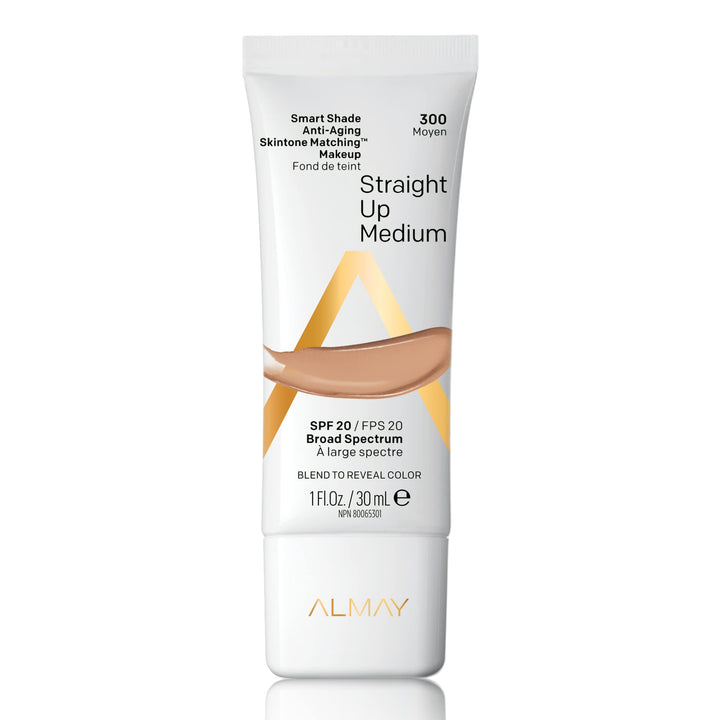 Almay Smart Shade Anti Aging Skin Tone Matching Makeup, Medium/300, 1 Fluid Ounce by Almay