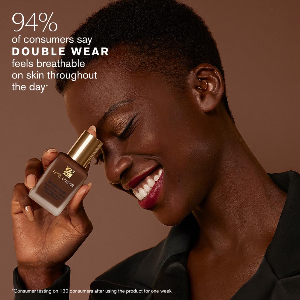 Estée Lauder Double Wear Stay-in-Place 24-Hour Long-Wear Matte Foundation Makeup, 1 Fl Oz, 0N1 Alabaster