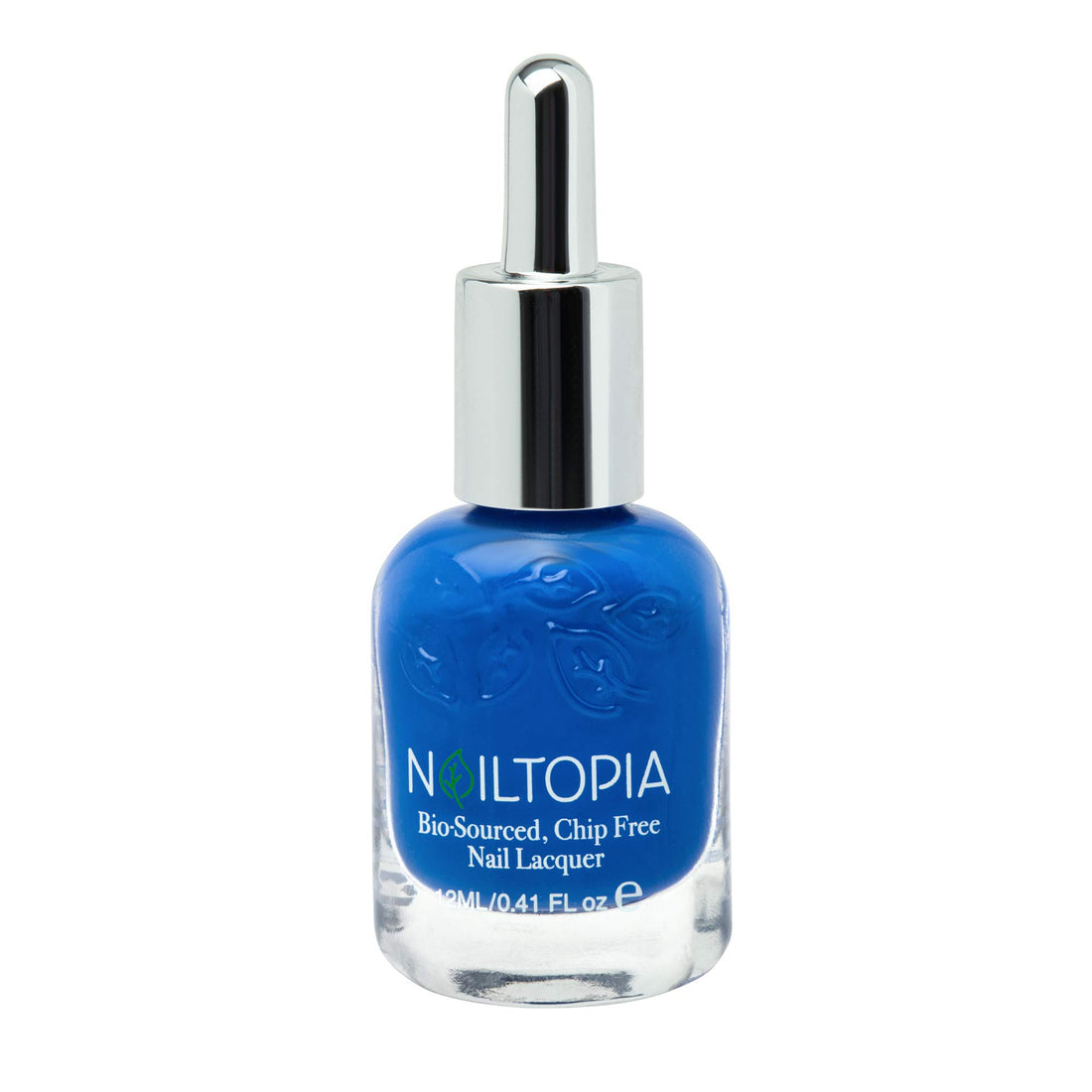 Nailtopia - Plant-Based Chip Free Nail Lacquer - Non Toxic, Bio-Sourced, Long-Lasting, Strengthening Polish - Indigo To Ibiza (Ocean Blue) - 0.41oz