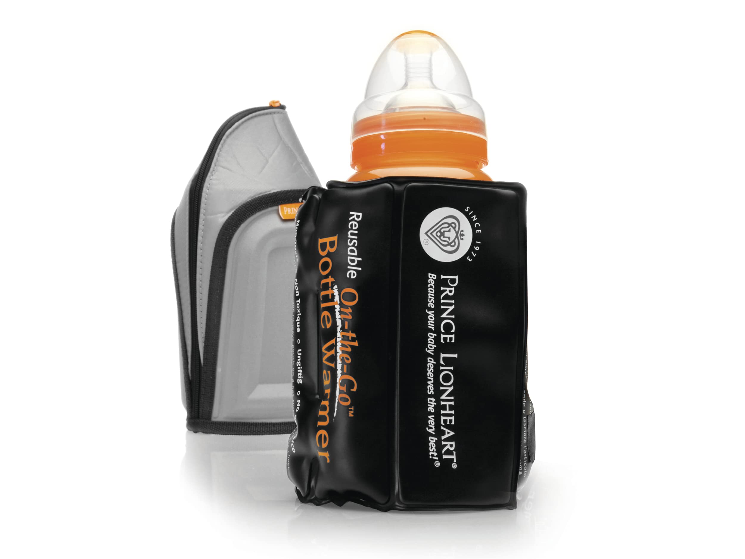 Prince Lionheart On-the-Go Bottle Warmer with Insulated Bottle/Food Bag