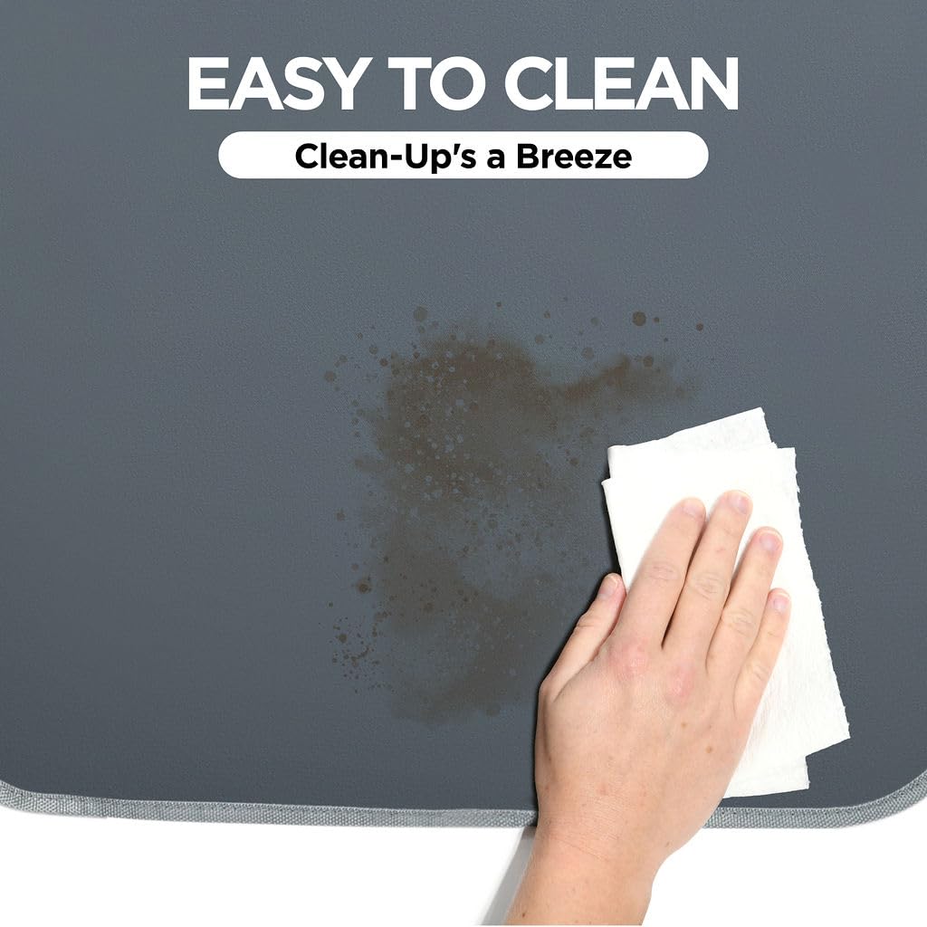 lebogner Back Seat Cover for Kids, 2 Pack X-Large Waterproof Kick Mats Backseat Protector, Durable Car Seat Back Protectors for Vehicles to Protect from Dirt, Mud & Scratches, Fits Most SUVs, Grey