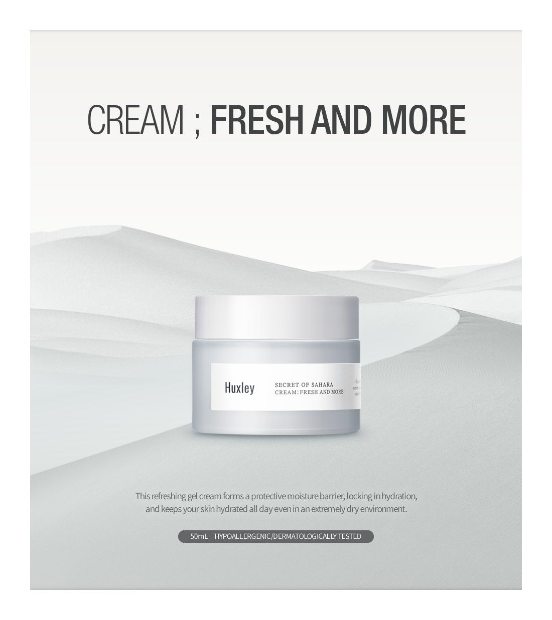 Huxley Huxley secret of sahara cream - fresh and more, 50 ml/1.69 fl oz, 1.69 Fluid Ounce