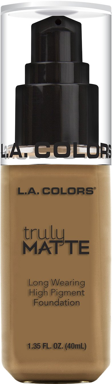 L.A. COLORS Truly Matte Foundation, Warm Caramel CLM362