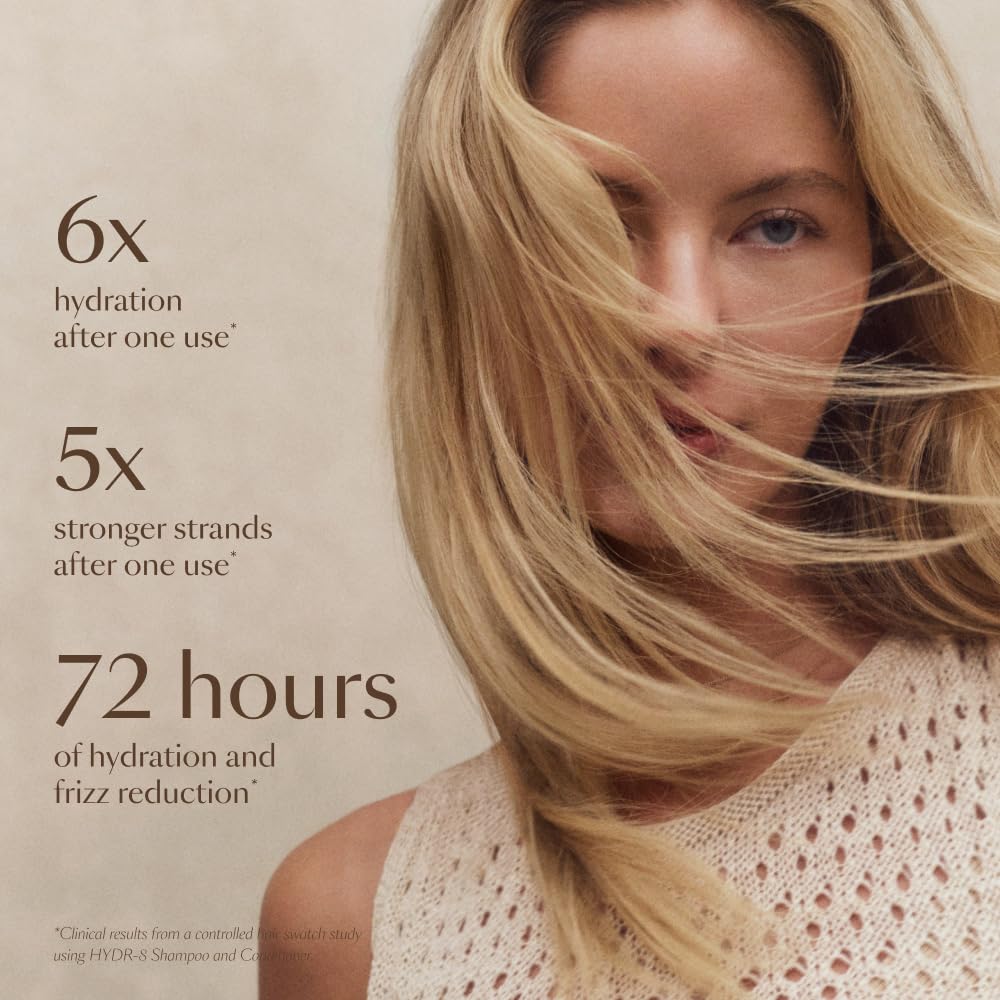 VEGAMOUR HYDR-8 Hydrate & Repair Shampoo, Hydrating Shampoo for Dry, Damaged Hair Formulated Without Sulfates and with Vegan Keratin, Floral & Vanilla Scent 8 fl. oz.