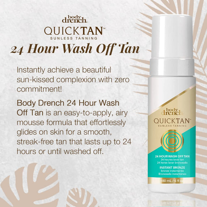 Body Drench Quick Tan Sunless Tanning ââ‚¬â€œ 24-Hour Wash Off Tan, 6 fl oz