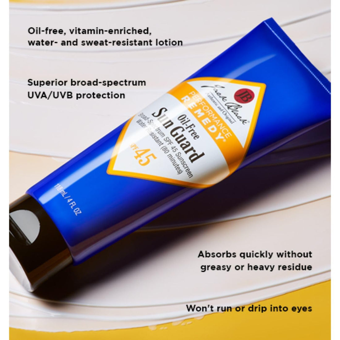 Jack Black Oil-Free & Water Resistant Sun Guard SPF 45 Sunscreen, 1.5 Fl Oz
