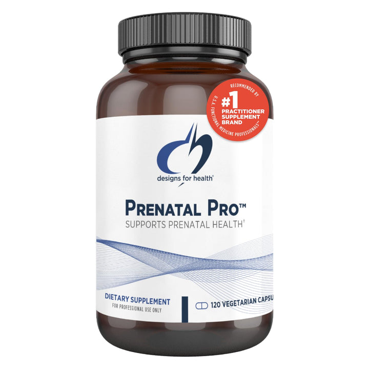 Designs for Health Prenatal Pro Methylated Multivitamin for Women - Prenatal Vitamins with Iron, A, D, E + Vitamin K with Methylated Folate, Calcium Magnesium Zinc for Nursing + Postpartum (120 Caps)