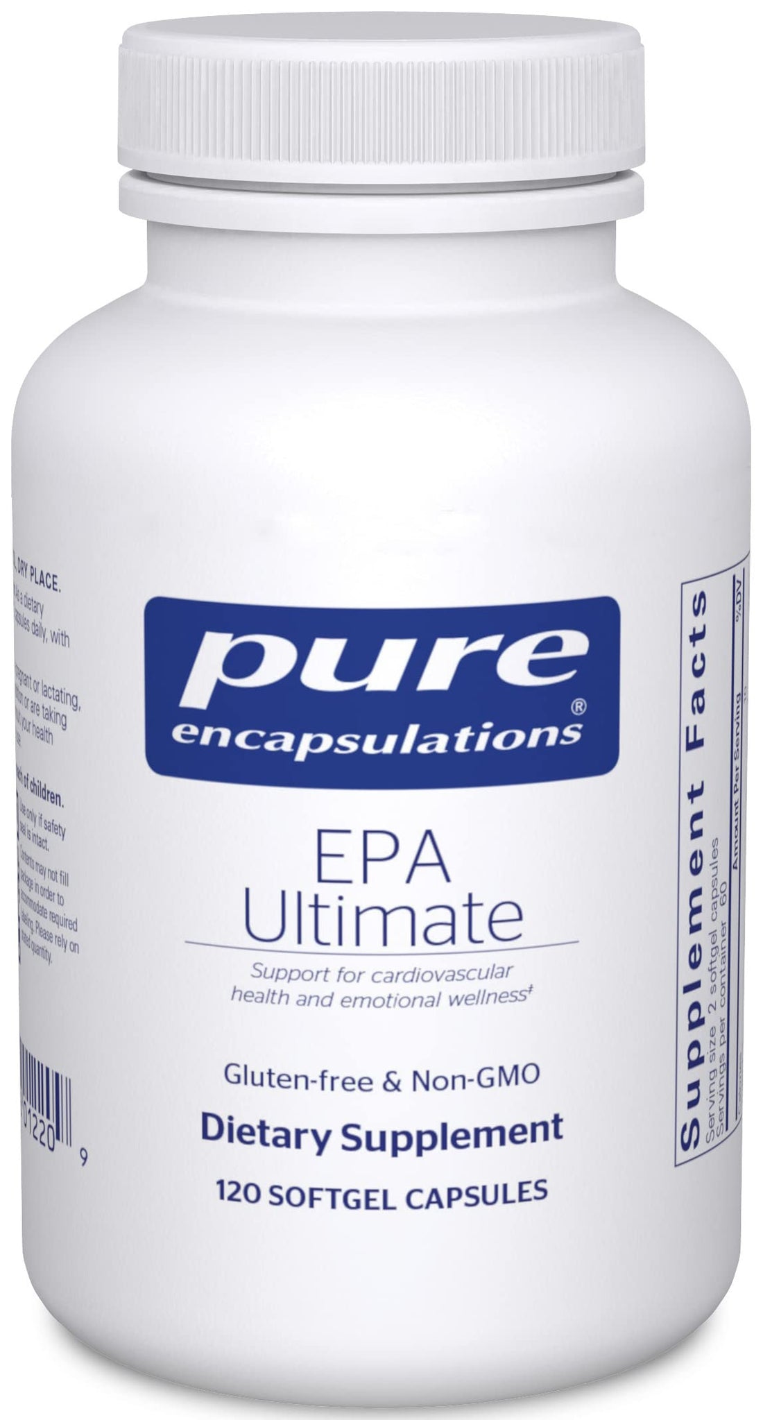Pure Encapsulations EPA Ultimate - Eco-Friendly Supercritical CO2 Extracted EPA Fish Oil Concentrate - 120 Softgel Capsules