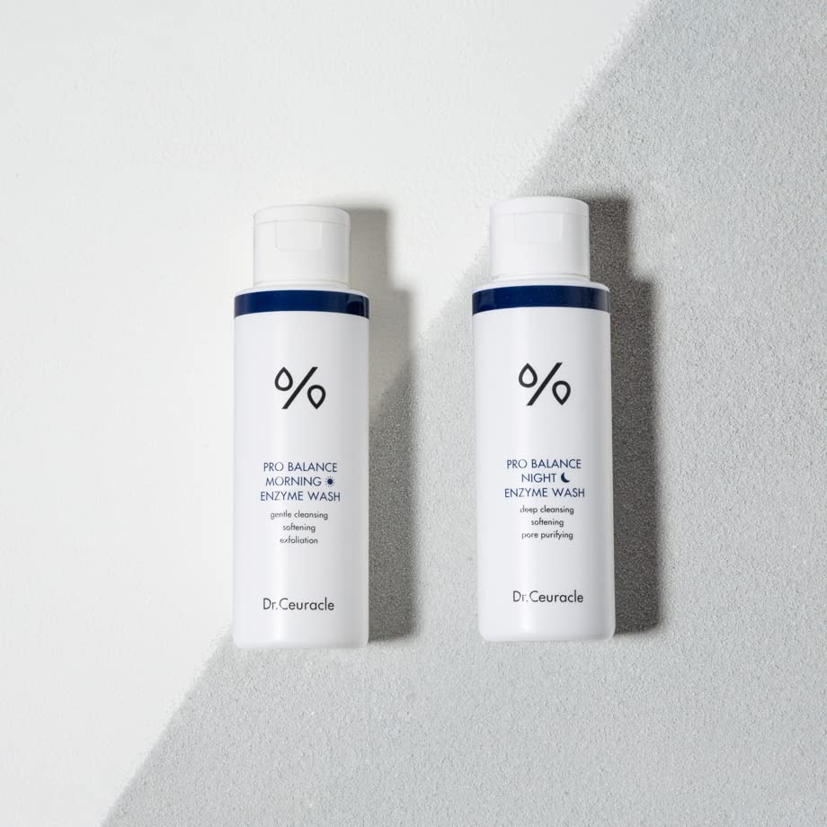 Dr.Ceuracle by leegeehaam Pro Balance Enzyme Powder Cleanser (Night Wash, 50g / 1.76 oz.) - Good for Removing Sebum, Exfoliating, pH Skin Balancing Care with Probiotics Complex