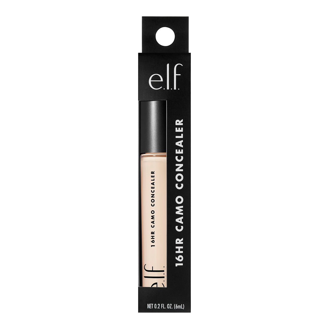 e.l.f. 16HR Camo Concealer, Full Coverage & Highly Pigmented, Matte Finish, Light Ivory, 0.203 Fl Oz (6mL)