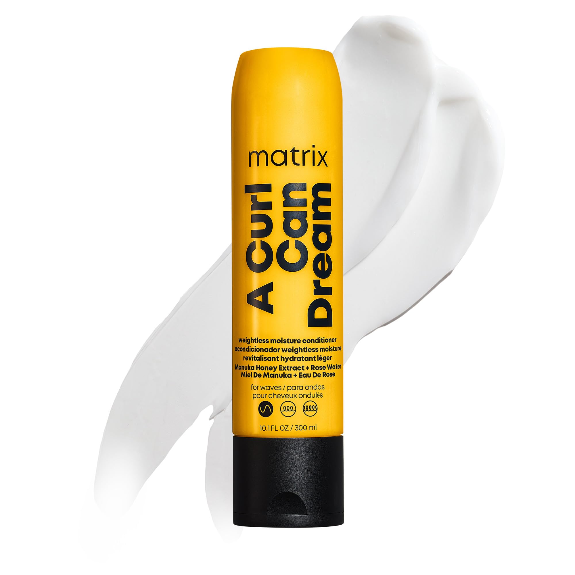 MATRIX A Curl Can Dream Weightless Moisture Conditioner| For Wavy Hair | All Day Frizz Control | With Manuka Honey Extract and Rose Water | Silicone Free | Luxury Salon Conditioner