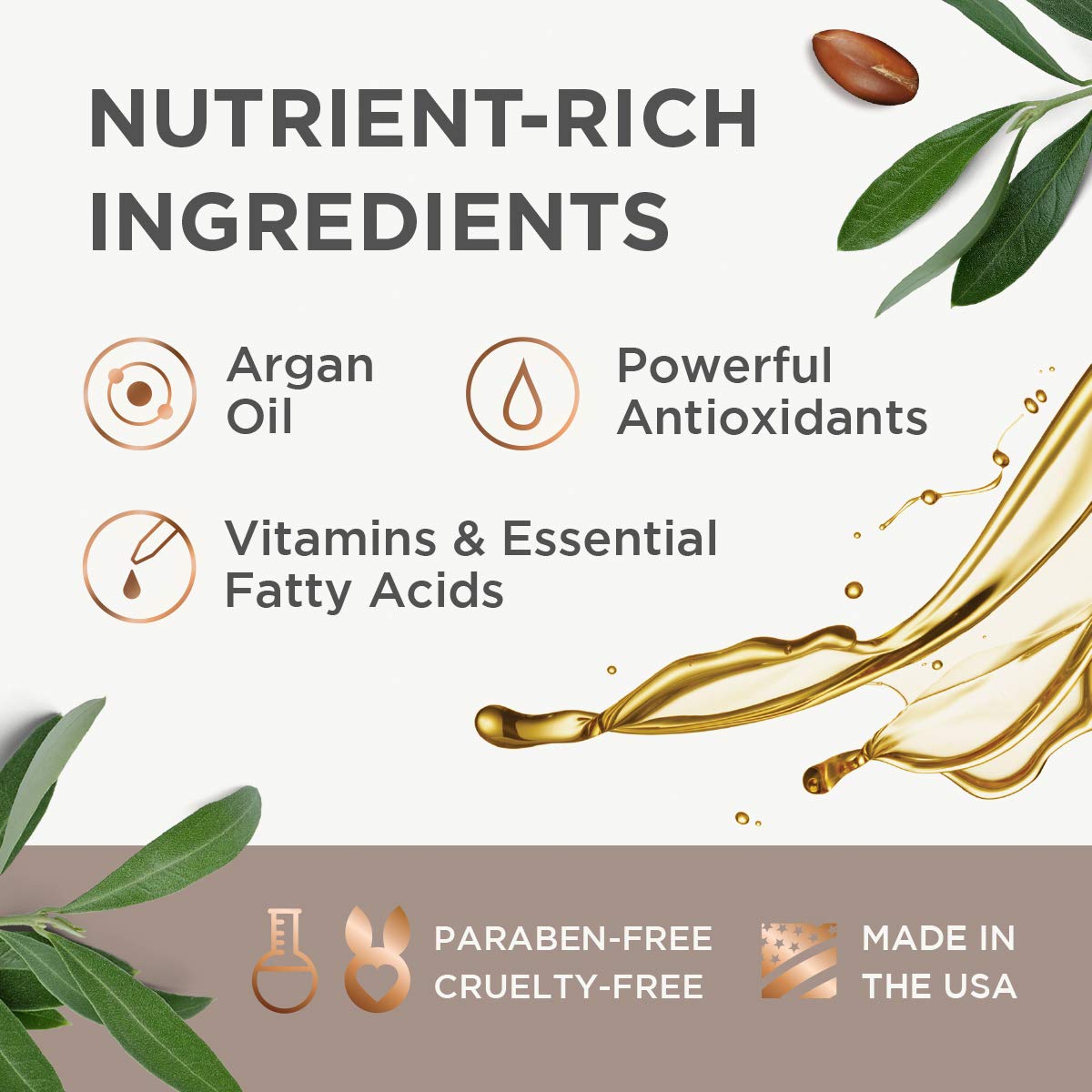 Argan Magic Moisturizing Conditioner - Detangle, Hydrate, and Repair Dry and Chemically-Damaged Hair Types | Nutrient-Rich | Made in the USA, Paraben Free, Cruelty Free (32 oz)