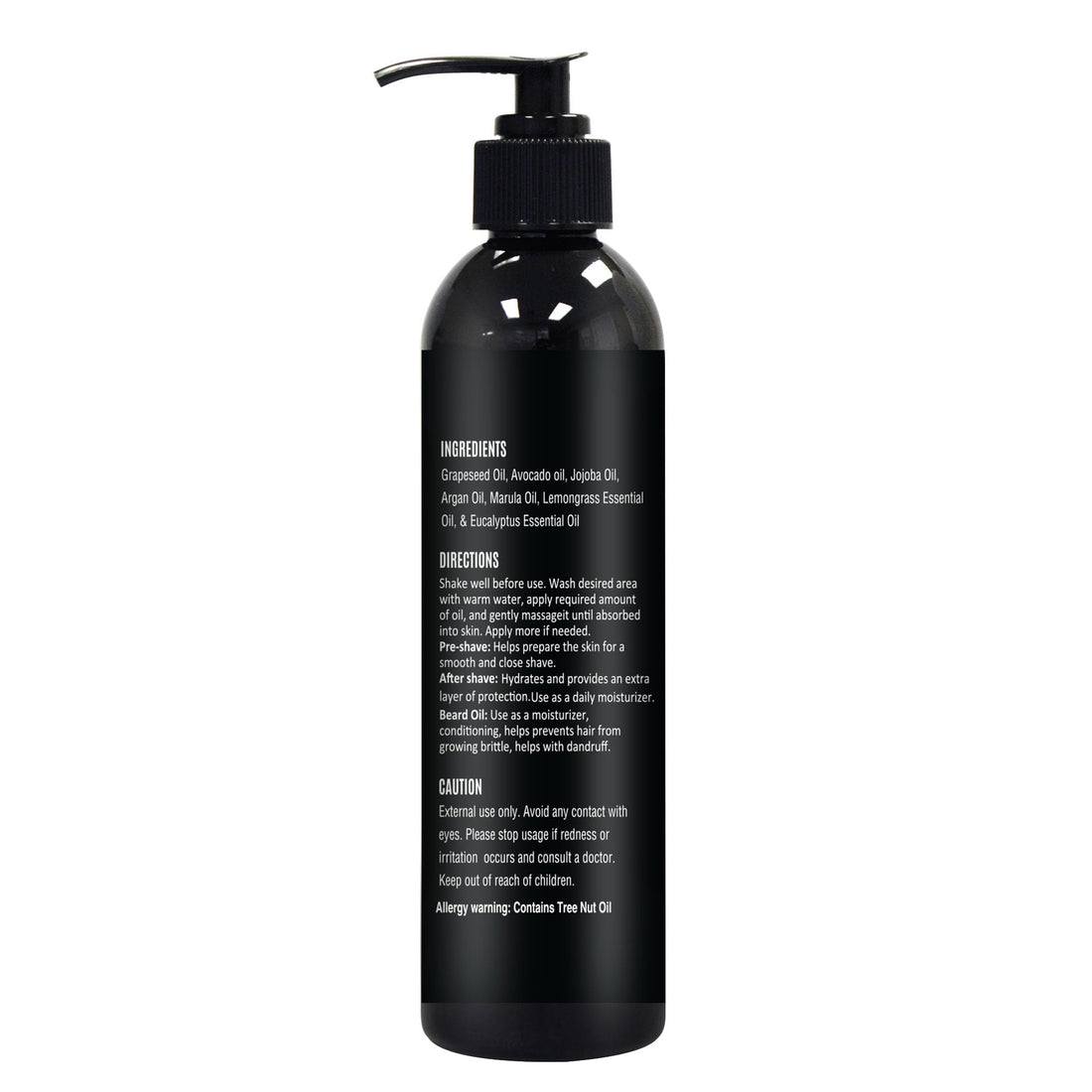 The Henna Guys 8 fl. Oz, Lemongrass & Eucalyptus Pre Shave Oil for Men, Premium Pre Shave Oil, Excellent Shaving oil for Men, Prepares for a burns free Shave, Works with Straight or Safety Razor